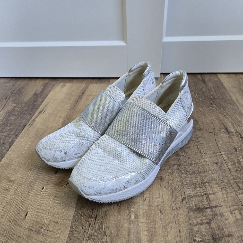 Michael Kors Women's 7m White Slip-On Sneakers